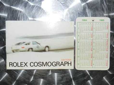 Rolex Calendar Card 1984 